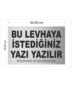 Bertek Dijital Gümüş Apartman - Site - Han Önü - Kişiye Özel Tabela