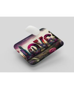 3D Love Mouse Pad, Diktörgen Mousepad, Mause Pad Ofis Mausepad
