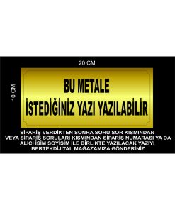 Kişiye Özel Metal Gold Plaka Kapı İsimliği , Uyarı Levhası