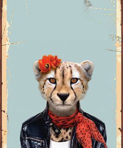 Bertek Dijital Retro Hayvan Tablo