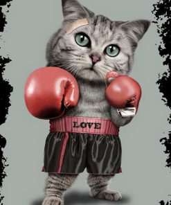 Bertek Dijital Retro Hayvan Tablo