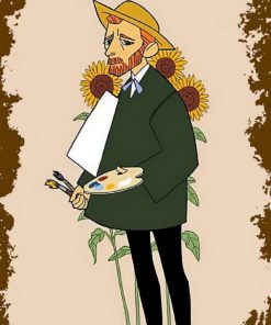 Bertek Dijital Retro Van Gogh Tablo