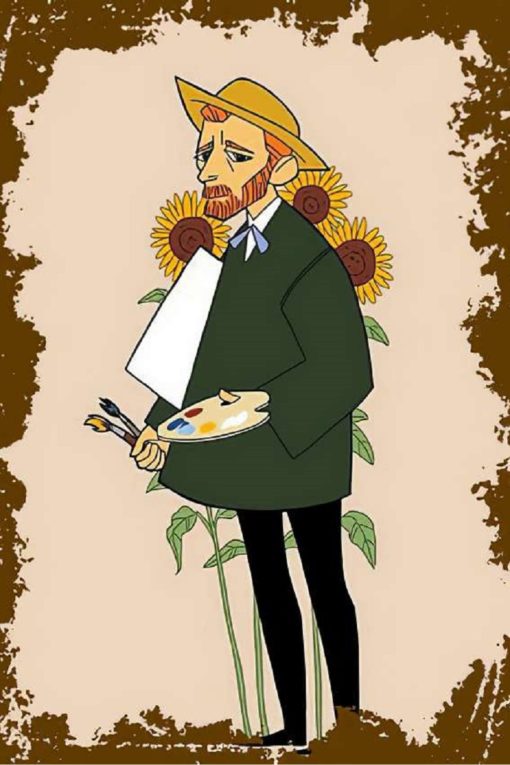 Bertek Dijital Retro Van Gogh Tablo