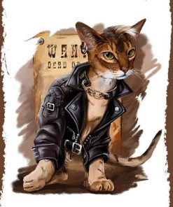 Bertek Dijital Retro Kedi Tablo