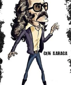 Bertek Dijital Retro Cem Karaca Tablo