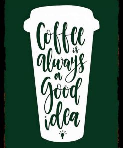 Bertek Dijital Retro Kahve Tablo