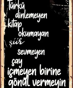 Bertek Dijital Retro Sözler 6 Tablo