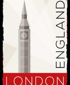 Bertek Dijital Retro London Tablo