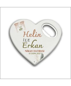Bertek Dijital 10 Adet Düğün Nişan Nikah Kalp Magnet Açacak 027-10