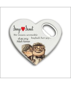 Bertek Dijital 10 Adet Düğün Nişan Nikah Kalp Magnet Açacak 029-10