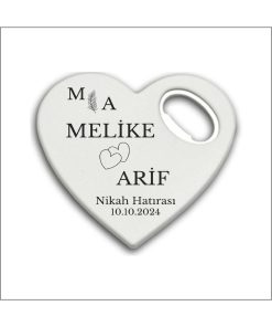 Bertek Dijital 10 Adet Düğün Nişan Nikah Kalp Magnet Açacak 019-10