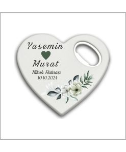 Bertek Dijital 10 Adet Düğün Nişan Nikah Kalp Magnet Açacak 012-10