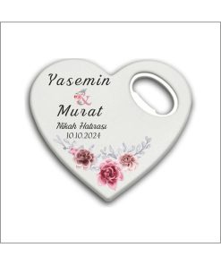 Bertek Dijital 10 Adet Düğün Nişan Nikah Kalp Magnet Açacak 011-10