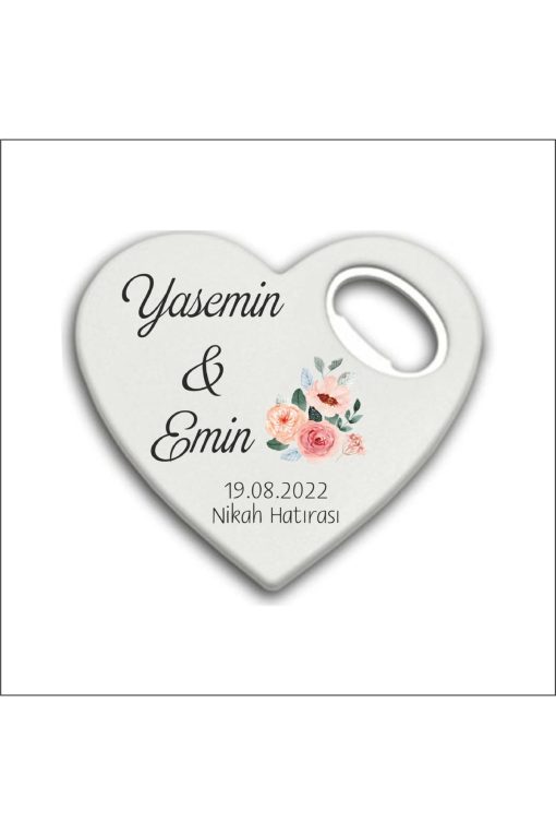Bertek Dijital 10 Adet Düğün Nişan Nikah Kalp Magnet Açacak 08-10