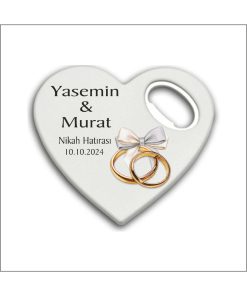 Kopya - Bertek Dijital 10 Adet Düğün Nişan Nikah Kalp Magnet Açacak 06-10