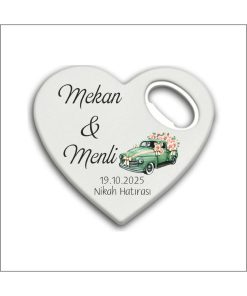 Bertek Dijital 10 Adet Düğün Nişan Nikah Kalp Magnet Açacak 04-10