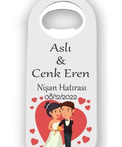 Bertek Dijital 10 Adet Bebek Düğün Nişan Söz Nikah Mevlüd Hediyesi - Hediyelik Magnet Açacak
