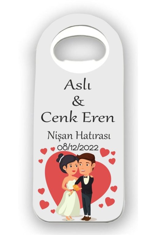 Bertek Dijital 10 Adet Bebek Düğün Nişan Söz Nikah Mevlüd Hediyesi - Hediyelik Magnet Açacak