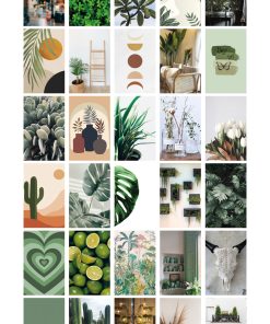 Botanical 30'lu Duvar Posteri Seti Oda Dekoru Botanik Temalı Poster Seti