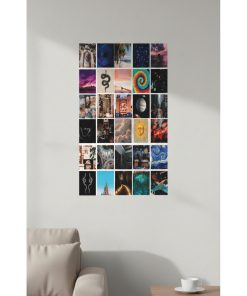Karma Karışık Temalı 40 Adet Duvar Poster Seti, Özel Tasarım, Oda Dekoru (KRM40)