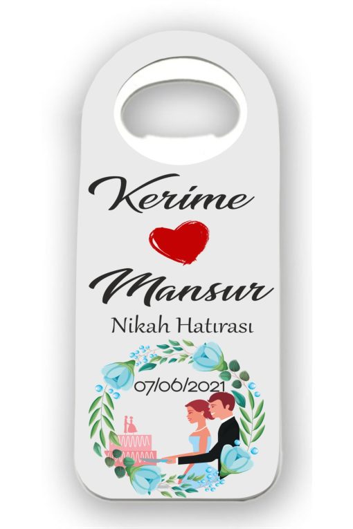 Bertek Dijital 10 Adet Bebek Düğün Nişan Söz Nikah Mevlüd Hediyesi - Hediyelik Magnet Açacak
