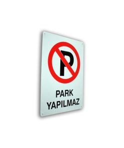 Metal Levha Garaj Kapısı Park Yapılmaz 20 X 30cm