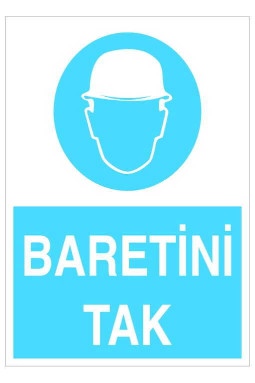 Baretini Tak İş Güvenliği 20X30 CM 3 MM DEKOTA
