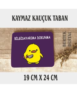 8 RENK SEÇENEĞİ Sevimli Civciv Mouse Pad, 21x17 cm, Kaymaz Taban, Rahat ve Yumuşak Mousepad