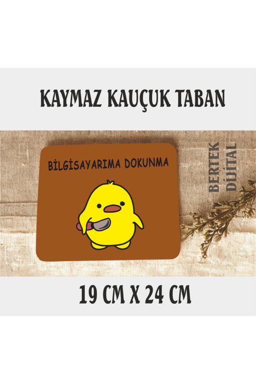 8 RENK SEÇENEĞİ Sevimli Civciv Mouse Pad, 21x17 cm, Kaymaz Taban, Rahat ve Yumuşak Mousepad