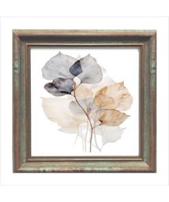 Çerçeveli Pleksi Camlı Çiçek Temalı Tablo 20 xx20 cm