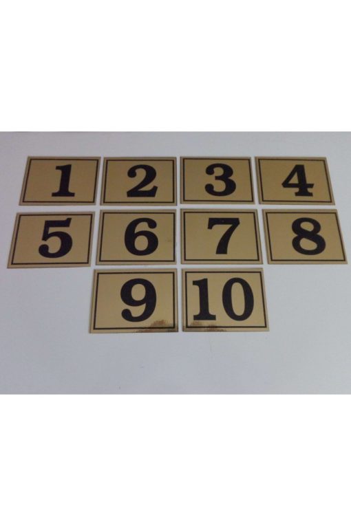 1 ADET Yapışkanlı No Raf, Posta Kutusu, Dolap, Ayakkabılık, Kapı Numarası 6x8 cm