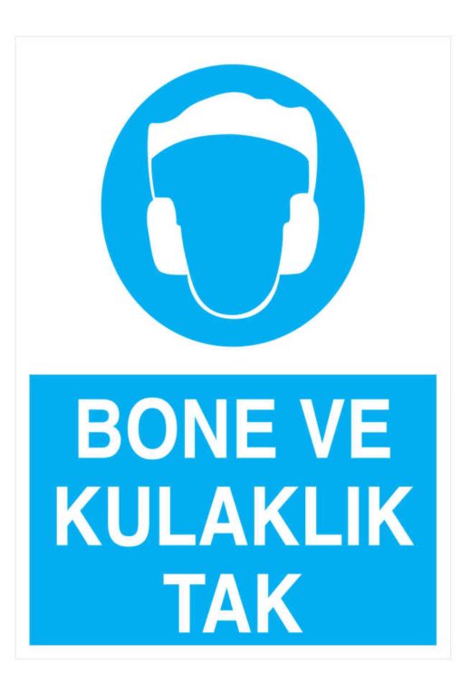 Bone Ve Kulaklık Tak İş Güvenliği 20x30 CM 3 mm Dekota