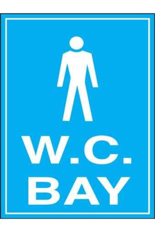 Bay Erkek WC İş Güvenliği 20x30 CM