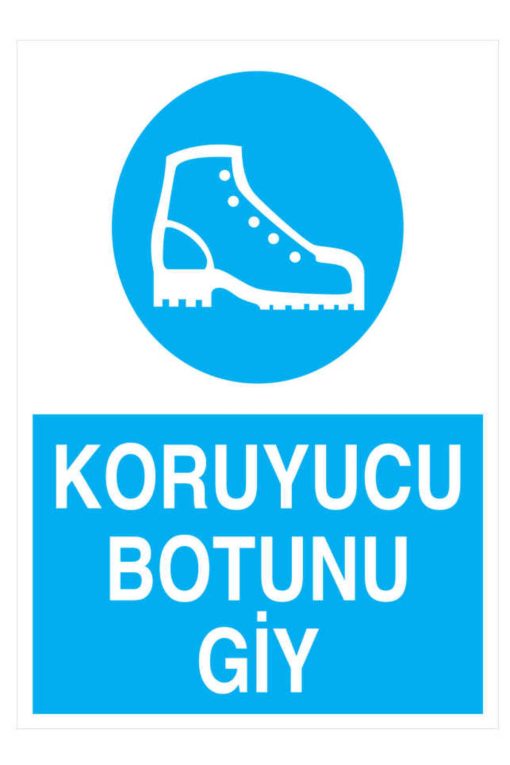 Bu Alanda Antistatik Ayakkabı Giy İş Güvenliği 20x30 CM