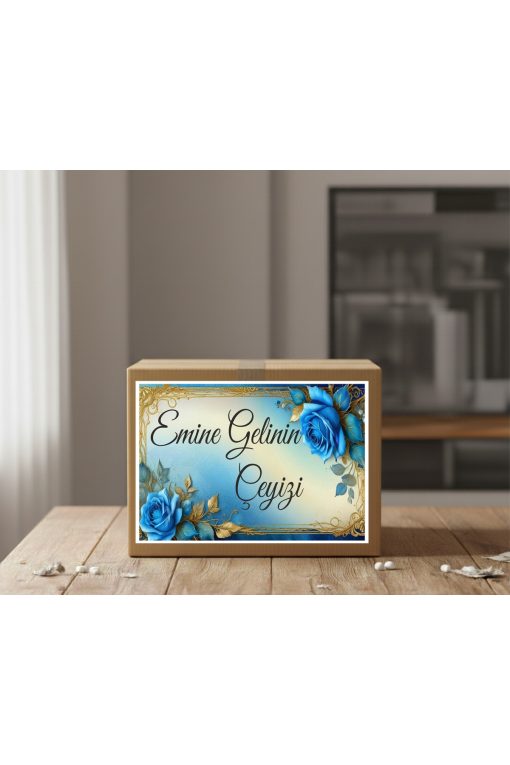 İsimli Çeyiz Etiketi - Kendinden Yapışkanlı - A4 Ebat (29 X 21 Cm) - 10 Adet