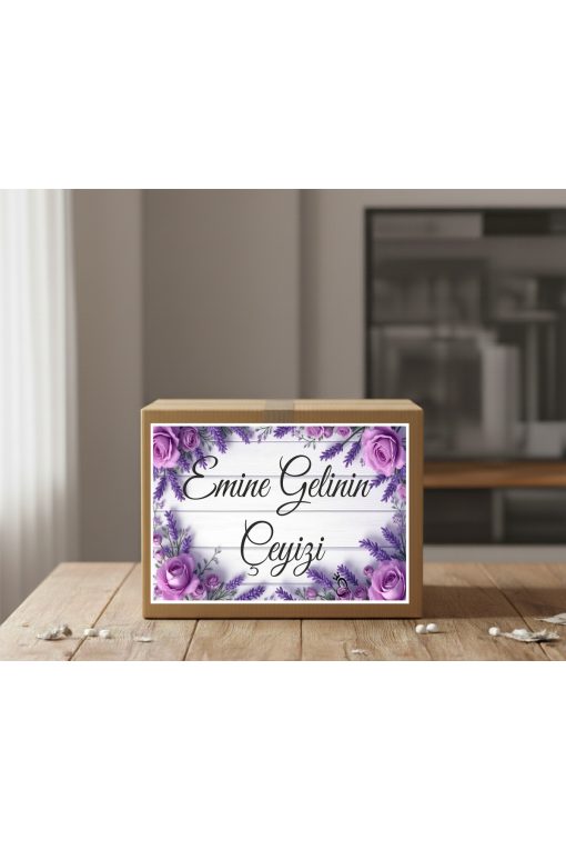 İsimli Çeyiz Etiketi - Kendinden Yapışkanlı - A4 Ebat (29 X 21 Cm) - 10 Adet