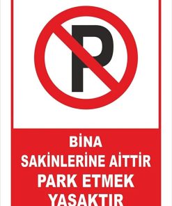 Garaj Kapısı Park Etmek Yasaktır. A4