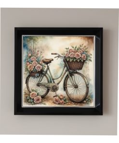 Çerçeveli Pleksi Camlı Kahve Köşesi Temalı Tablo 20 x 20 cm