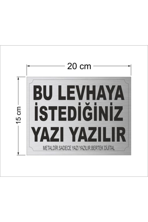 Bertek Dijital Gümüş Apartman - Site - Han Önü - Kişiye Özel Tabela