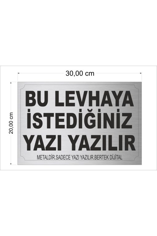 Bertek Dijital Gümüş Apartman - Site - Han Önü - Kişiye Özel Tabela