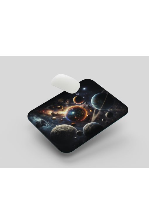 3D Gezegenler Mouse Pad, Diktörgen Mousepad, Mause Pad Ofis Mausepad