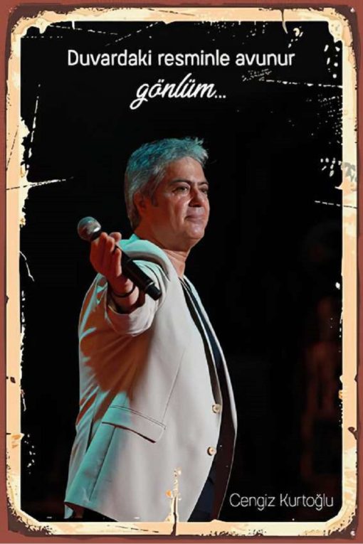 Bertek Dijital Retro Cengiz Kurtoğlu Tablo
