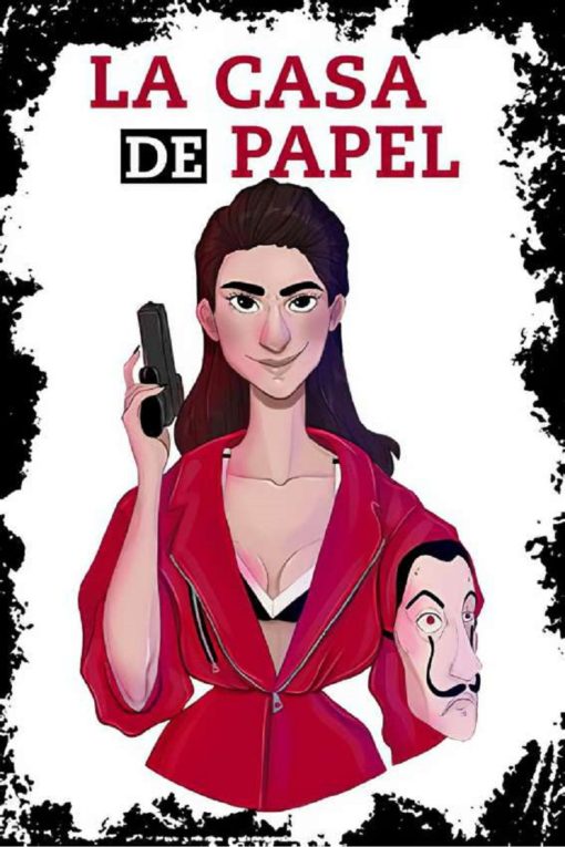 Bertek Dijital Retro La Casa De Papel Tablo