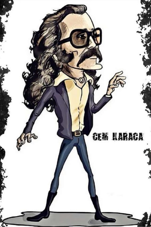 Bertek Dijital Retro Cem Karaca Tablo