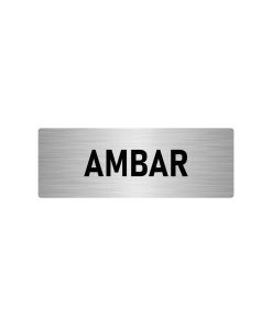 Metal Yönlendirme Levhası, Departman Kapı Isimliği Ambar 10x20 Cm Gümüş Renk