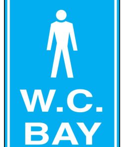 Wc Bay İş Güvenliği uyarı levhası 20x30CM 3 mm Dekota