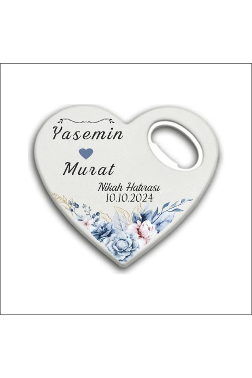 Bertek Dijital 10 Adet Düğün Nişan Nikah Kalp Magnet Açacak 018-10