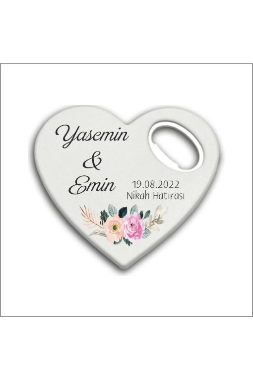 Bertek Dijital 10 Adet Düğün Nişan Nikah Kalp Magnet Açacak 05-10