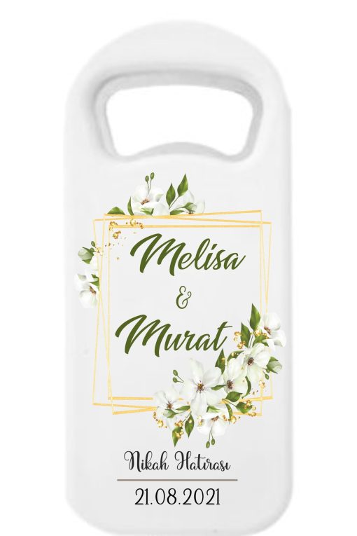 10 Adet Düğün Nişan Söz Nikah Mevlüd Hediyesi - Hediyelik Magnet Açacak