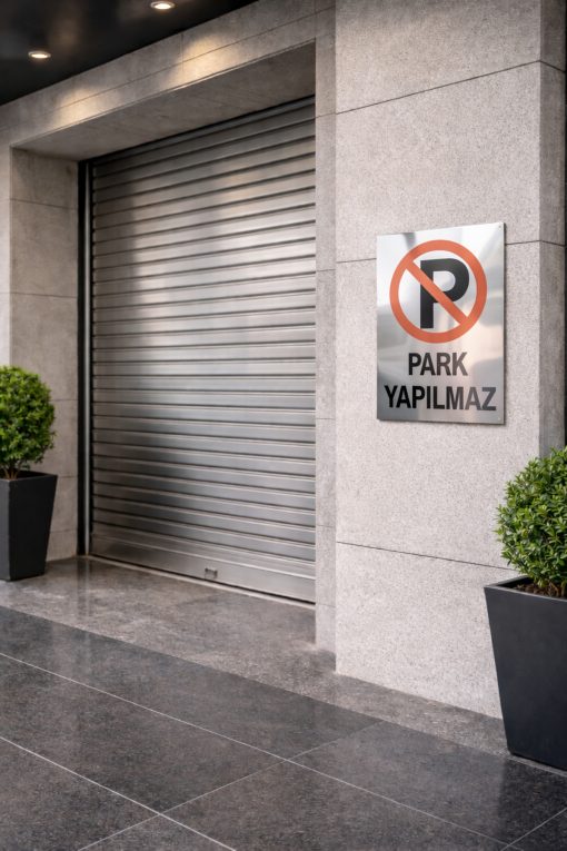 Metal Levha Garaj Kapısı Park Yapılmaz 20 X 30cm